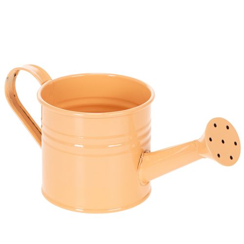 Deko-Übertöpfe Gießkanne Metall Set 8-teilig, 16,5x7cm, grün/gelb/orange, für Balkon und Küche | Floristik24.at