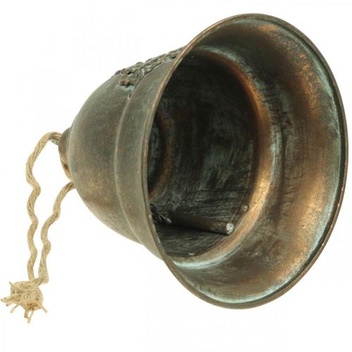 Floristik24 Deko-Glocke, Metallglocke, Goldene Glocke zum Hängen Ø20,5cm H24cm