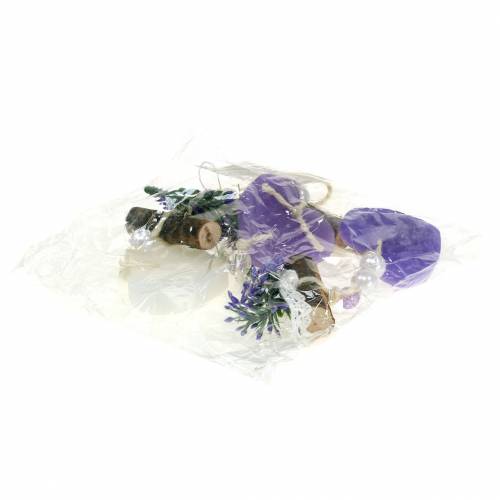 Floristik24 Deko-Hänger L47cm Violett, Weiß