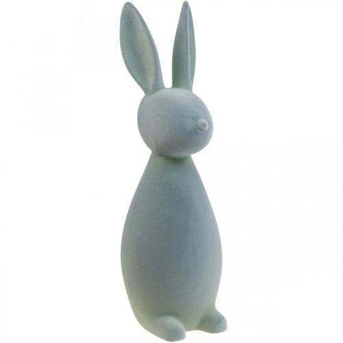 Floristik24 Deko Hase Deko-Osterhase Beflockt Graugrün H69cm