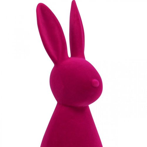 Floristik24 Deko Hase Pink Deko-Osterhase – 2. Wahl – Beflockt H47cm