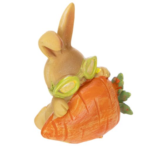 Deko Hase mit Möhre Osterhasen Deko Figuren 6cm 3St