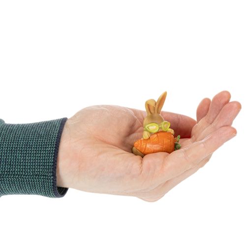 Artikel Deko Hase mit Möhre Osterhasen Deko Figuren 6cm 3St