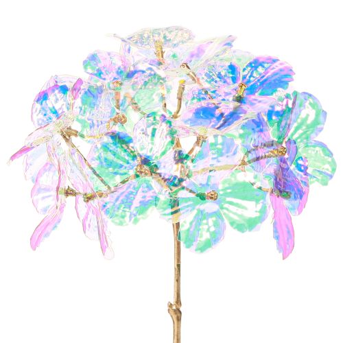 Artikel Deko Hortensie irisiend Kunstblume Weihnachten 27cm 4 St