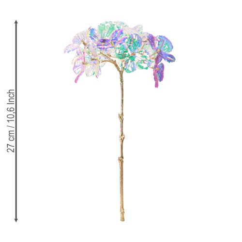 Artikel Deko Hortensie irisiend Kunstblume Weihnachten 27cm 4 St