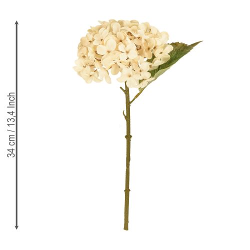Artikel Deko Hortensien künstlich Creme Seidenblumen 34cm 2St