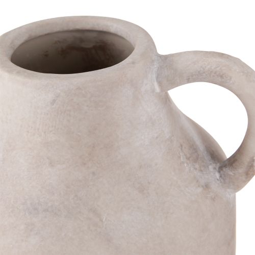 Artikel Deko Krug Übertopf aus Keramik in Beige Ø14,5cm H22cm