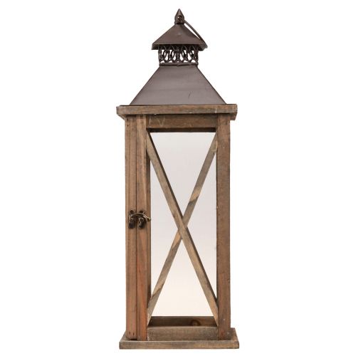 Artikel Deko Laterne Holz Vintage Holzlaterne Braun 17×17×50cm