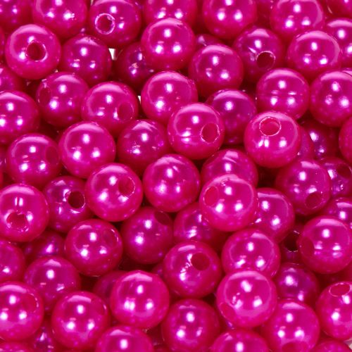 Dekorationsperlen Kunststoff Pink Ø8mm 250 Stück | Floristik24.at