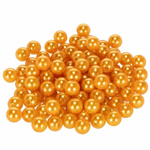 Artikel Deko-Perlen Kunststoff Ø10mm Orange 115 Stück