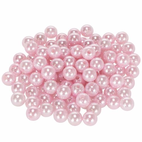 Dekoperlen Kunststoff Ø10mm Rosa 115 Stück