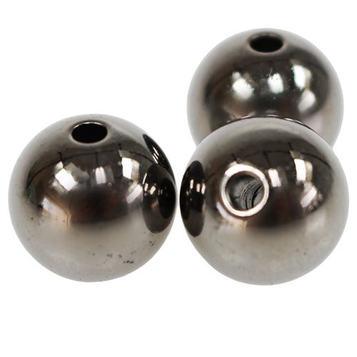 Artikel Deko-Perlen Anthrazit Metallic 14mm 35 St