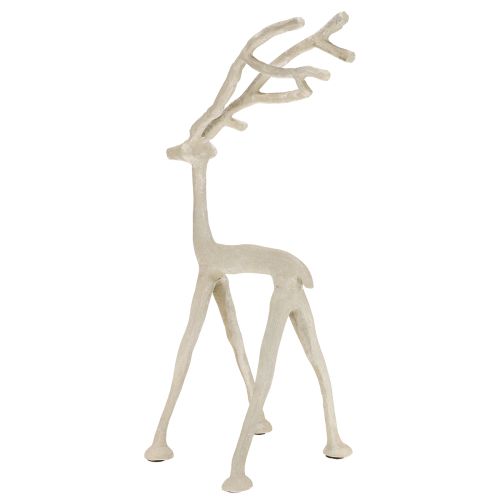 Artikel Deko Rentier Metall Figur Hirsch Grau Ton Optik H35cm