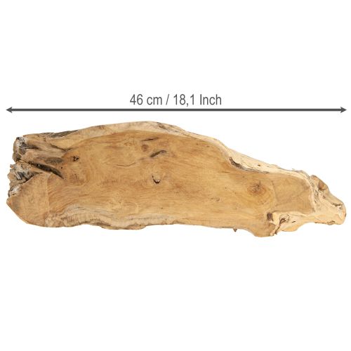 Artikel Deko Schale Holz Teakholz Natur Maritim 46x14x7cm