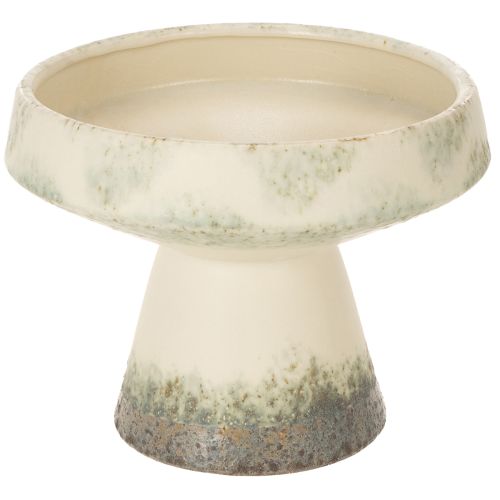 Dekoschale aus Keramik creme-graugrün Ø20cm H16cm bestellen | Floristik24.at