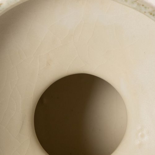 Dekoschale aus Keramik creme-graugrün Ø20cm H16cm | Floristik24.at
