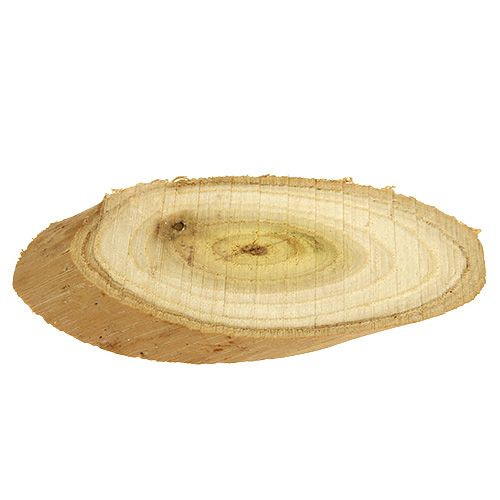 Floristik24 Deko Scheiben aus Holz oval 9-12cm 500g