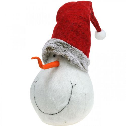 Floristik24 Deko Schneemann mit Mütze Adventsdeko Weihnachtsfigur H38cm