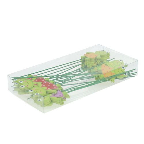 Floristik24 Deko-Stecker Frosch 7cm 24St
