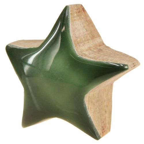 Artikel Deko Sterne Holzsterne Grün Streudeko 3cm 9 St
