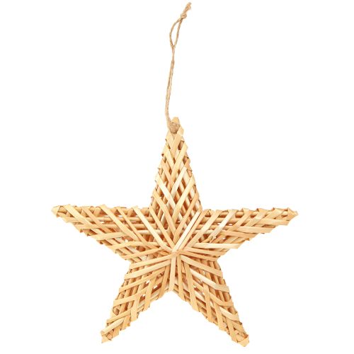 Artikel Deko Sterne zum Hängen Christbaumschmuck Rattan 19cm 3 St