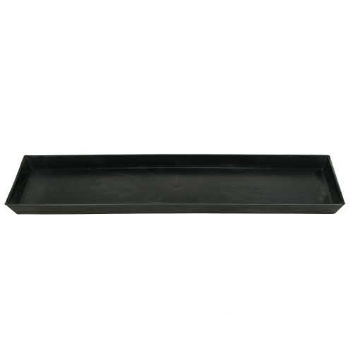 Floristik24 Deko-Tablett Anthrazit 43cm x 12cm