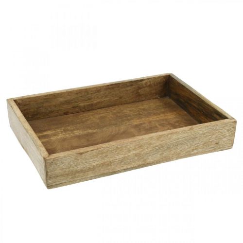 Floristik24 Deko Tablett Holztablett rechteckig Gesteckunterlage 32×22cm