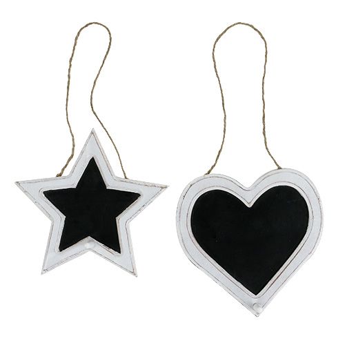 Floristik24 Deko-Tafel zum Hängen 17cm 4St