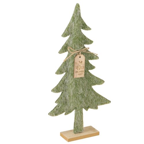 Deko Tannenbaum aus Filz mit Anhänger Grün H32cm 3 St