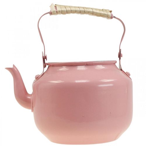Floristik24 Deko Teekessel Pflanzgefäß Metall Altrosa Ø8,6cm H16cm