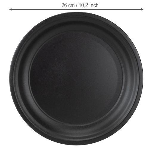 Artikel Deko Teller Metall Schale Dekoteller Anthrazit Ø26cm 2St