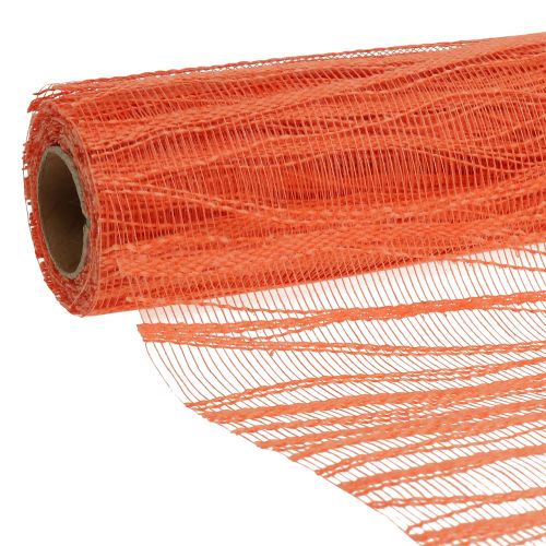 Floristik24 Deko Tischläufer Stoff Orange 26cm x 300cm
