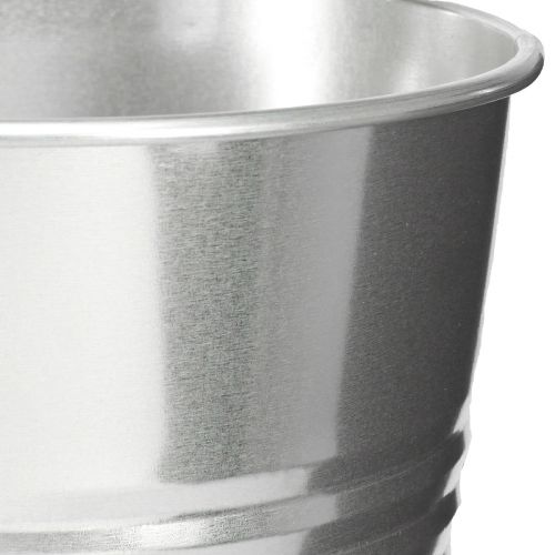 Artikel Deko Vase Metall konisch Hohe Vase Silber H34cm Vase 11L