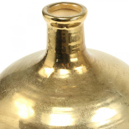 Artikel Deko Vase Schwarz/Gold Blumenvase Keramik Ø18cm H29cm