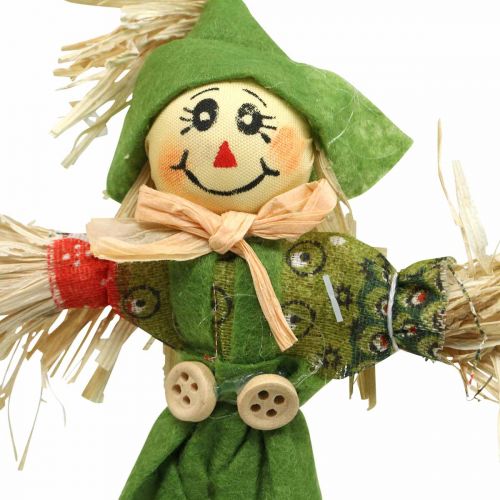 Floristik24 Vogelscheuche Deko 17cm Farbig sortiert L33cm 16 St