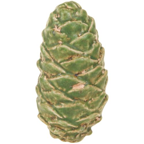 Artikel Deko Zapfen Keramik Sortiert Grün Gelb Braun 8,5cm 6 St