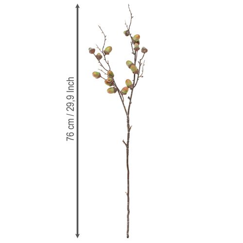Artikel Deko Zweig Eicheln Deko Grün Herbstdeko künstlich 80cm