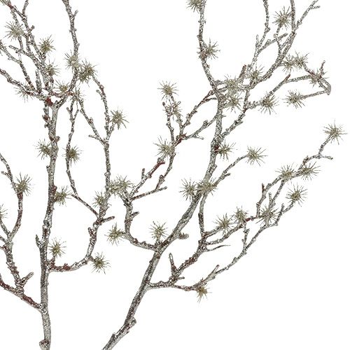 Floristik24 Deko-Zweig 75cm mit Glimmer 3St