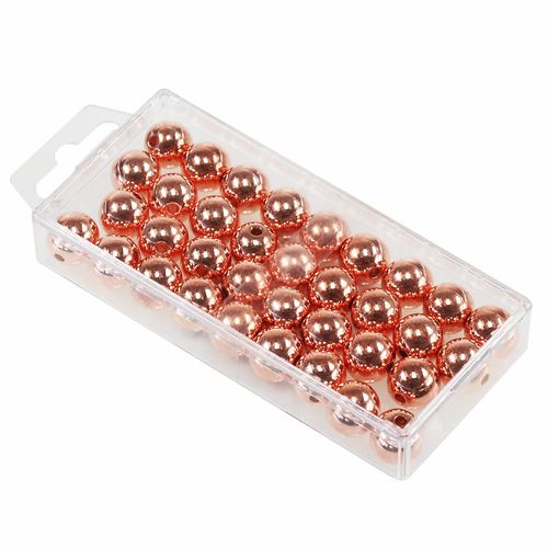 Artikel Deko-Perlen Kupfer Metallic 14mm 35 St