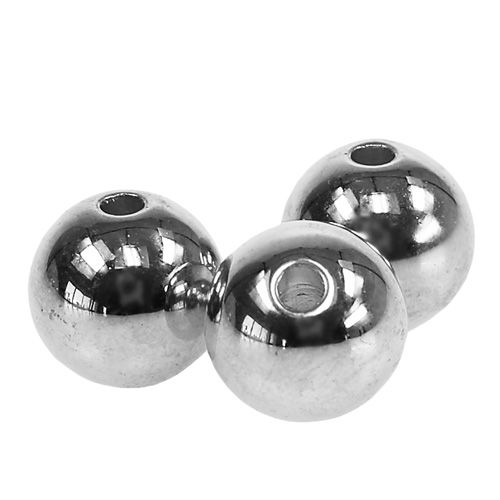 Artikel Deko-Perlen Silber Metallic 14mm 35 St