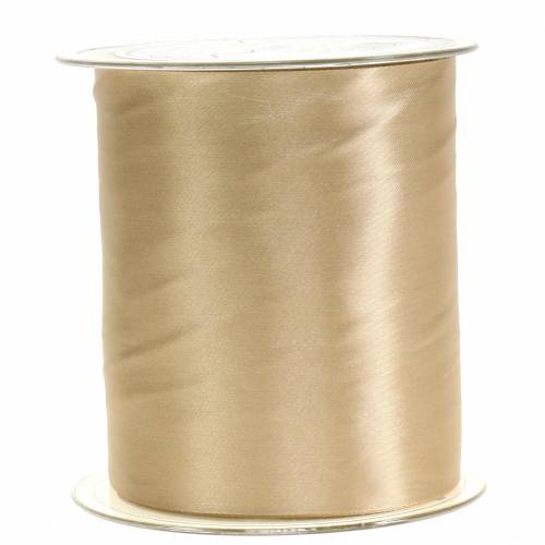 Floristik24 Satinband Tischband Champagner 100mm 15m