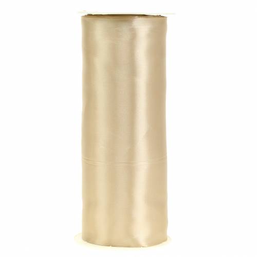 Floristik24 Satinband Tischband Champagner 200mm 10m