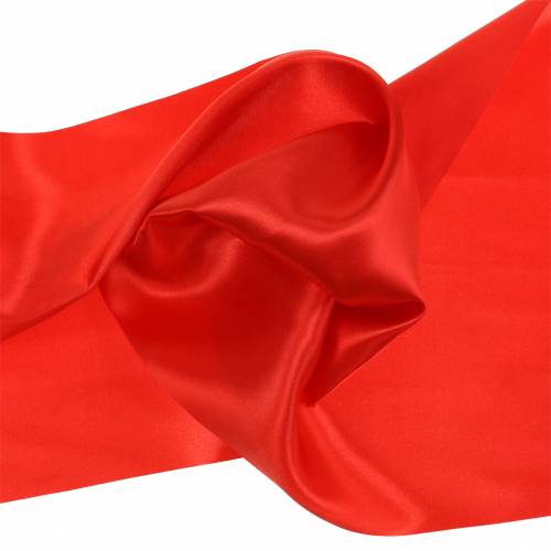 Floristik24 Satinband Tischband Rot 200mm 10m
