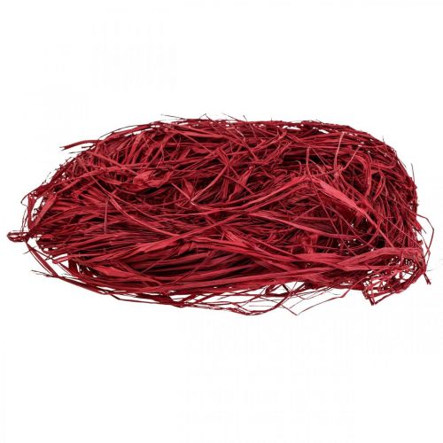 Deko Bast zum Basteln Naturbast Raffiabast Rot 200g