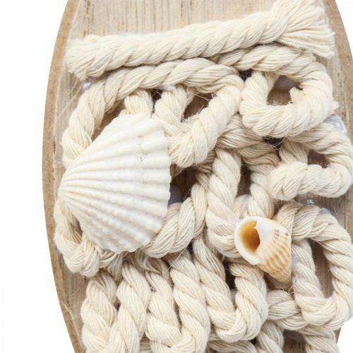Deko Fisch Anhänger Holzfisch Maritime Deko Holz 6,5×19,5cm