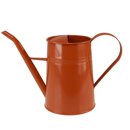 Artikel Deko Gießkanne Metall Deko Orangebraun 1,7L H23cm