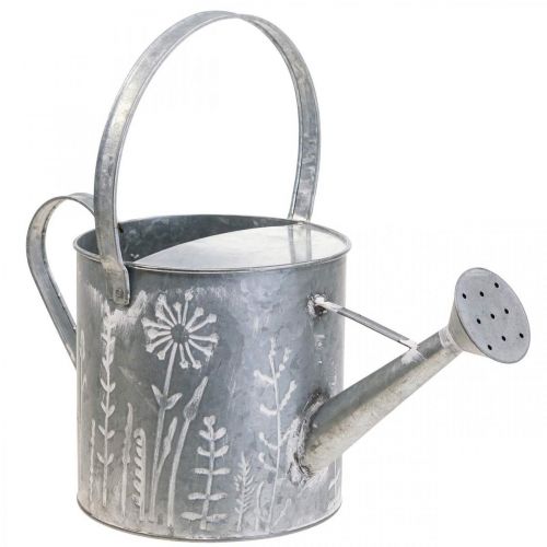 Deko Gießkanne Metall zum Bepflanzen Pflanzkanne H28cm