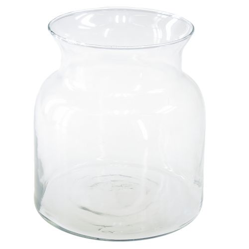 Floristik24 Deko Glas Vase Windlicht Glas Klar Ø18cm H20cm