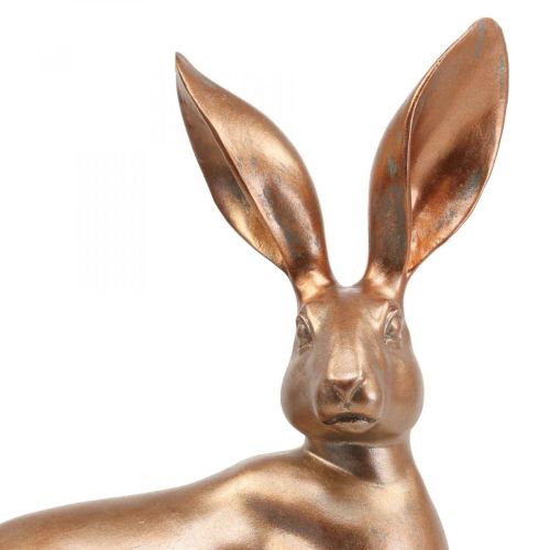 Floristik24 Deko Hase Gold sitzend Osterhasenpaar H30,5cm 2St