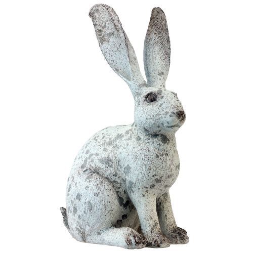 Artikel Deko Hase Sitzend Shabby Chic Weiß Dekofigur H46,5cm